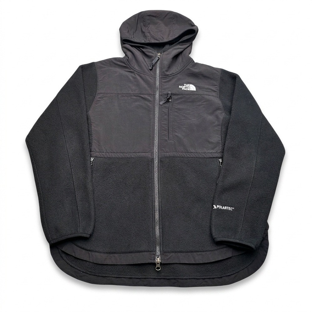 The North Face Royal Arch‎ Polartec Fleece Hoodie Jacket Womens M Black Full Zip